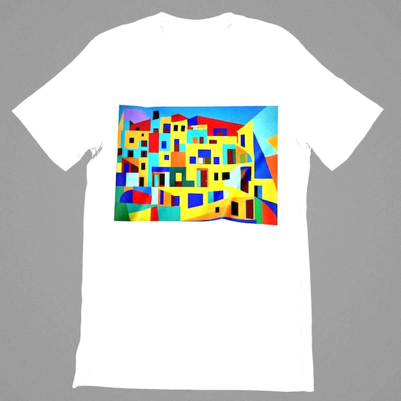 k#139 - Trendy crop top for women | Summer T-shirt | Fashionable streetwear shirt with colorful print"