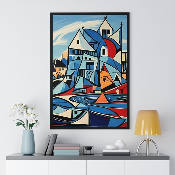 Geometric Village – Abstract Wall Art for Modern Rooms