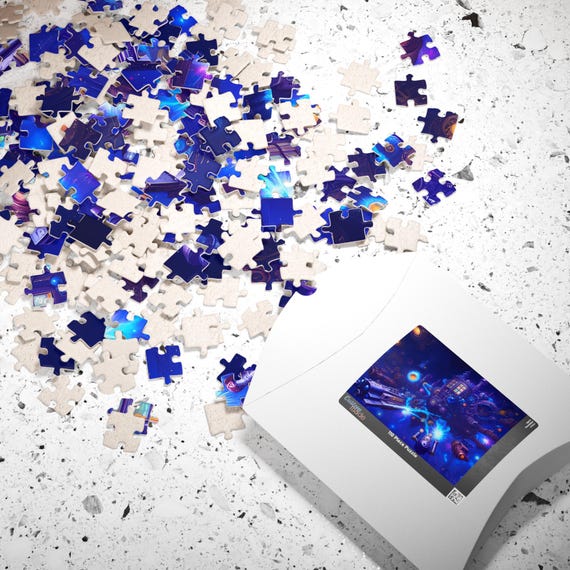 Futuristic Art Puzzle – Creative Design for Relaxing Hours