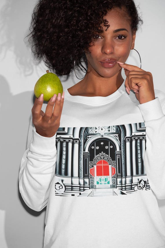 K#405 - Architectural Sweatshirt – Elegant gate design for creative styles