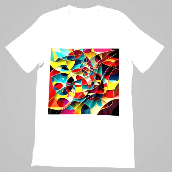 K#213 - Unisex T-shirt with colorful print – urban streetwear shirt in an oversized fit