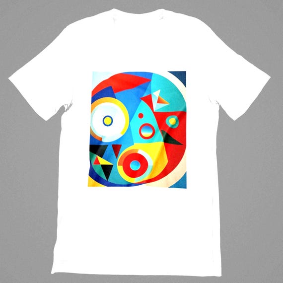 K#132 - Abstract Art T-Shirt | Modern Graphic Shirt for Women & Men | Colorful Streetwear Design