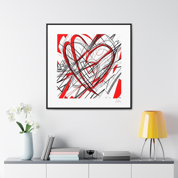 Abstract Heart Art – Modern Design for Stylish Rooms