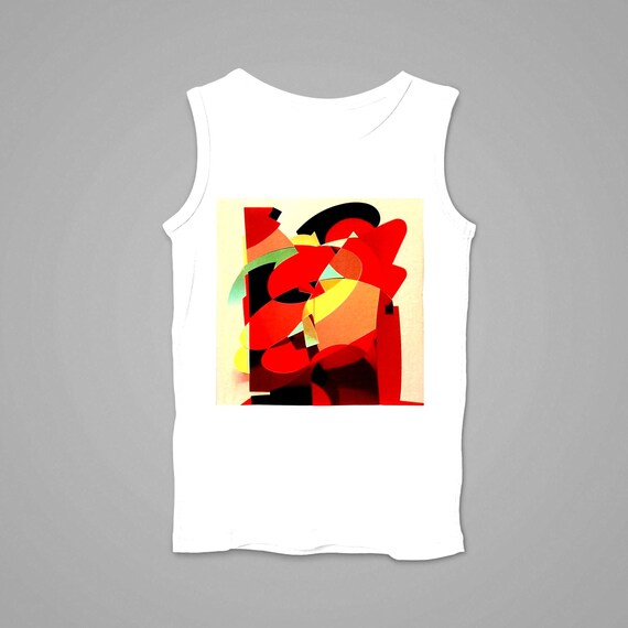 k#305 - Unisex tank top with trendy color mix – Modern streetwear highlight