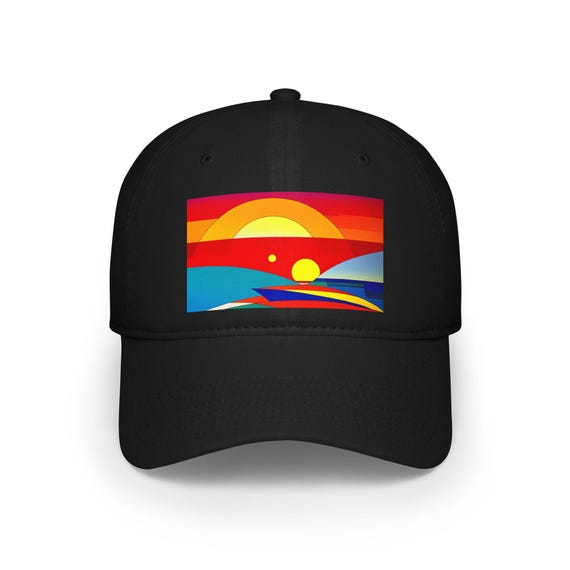 Sunset Design Cap – Colorful Landscape for Nature Lovers