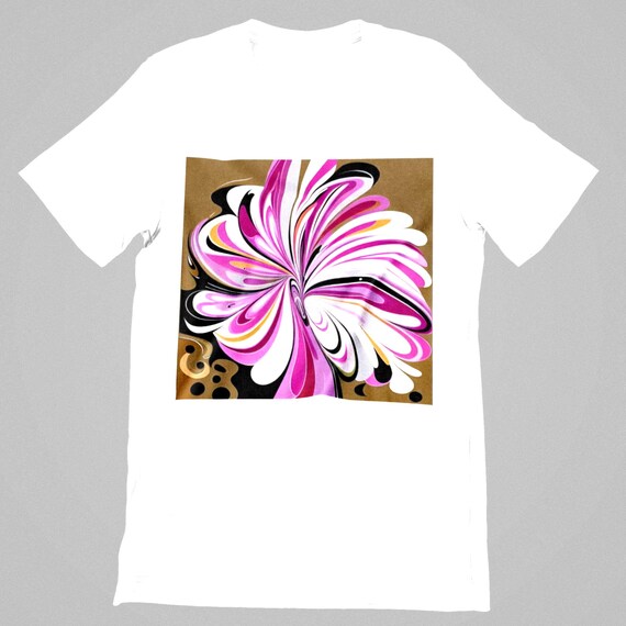 K#195 - Unisex Oversized T-Shirt with Colorful Swirl Print – Street Style Fashion for Women & Men