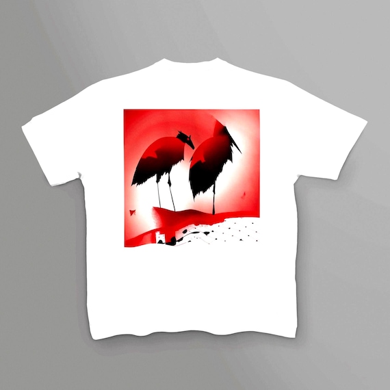 K#609 - T-Shirt for children – Modern kids shirt with animal print in red & black