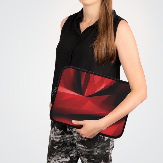 Laptop Sleeve – Abstract design in red for modern protection