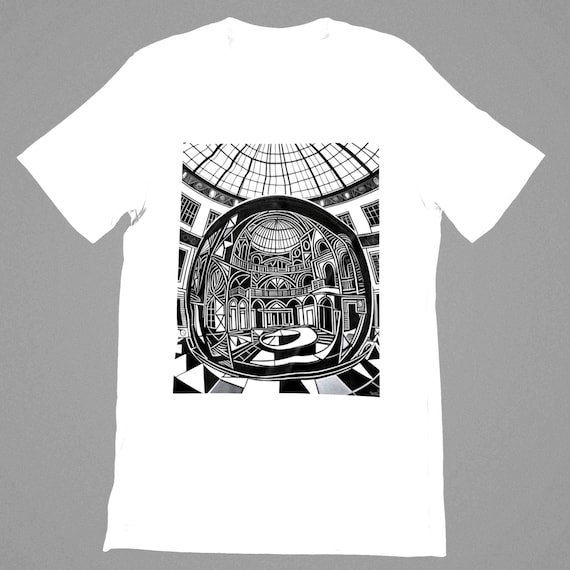 K#123 - Architecture Art T-Shirt | Geometric Dome Design | Unisex Graphic Shirt
