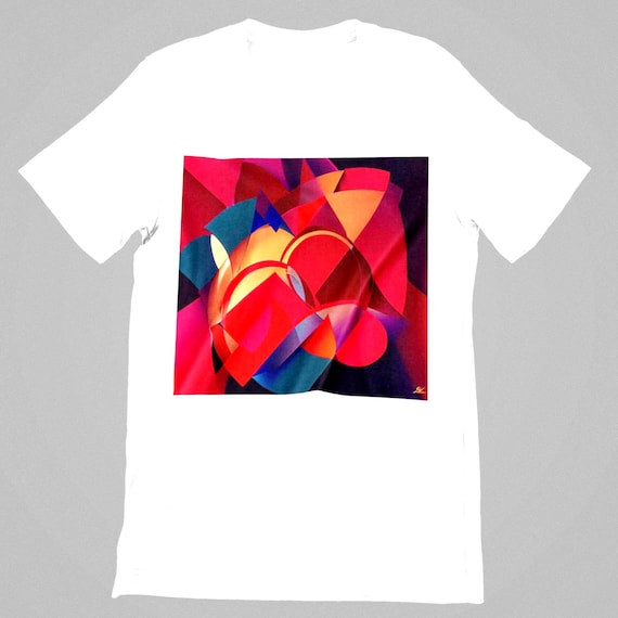 K#210 - Oversized unisex T-shirt with a colorful print – streetwear trend 2025