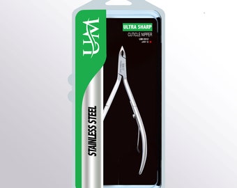 UM Supplies Nagelriemtrimmer Nijnagelverwijderaar Extreem scherpe Professionele Nagelriemtangen Roestvrijstalen Nagelriemknipper Pedicure Manicure