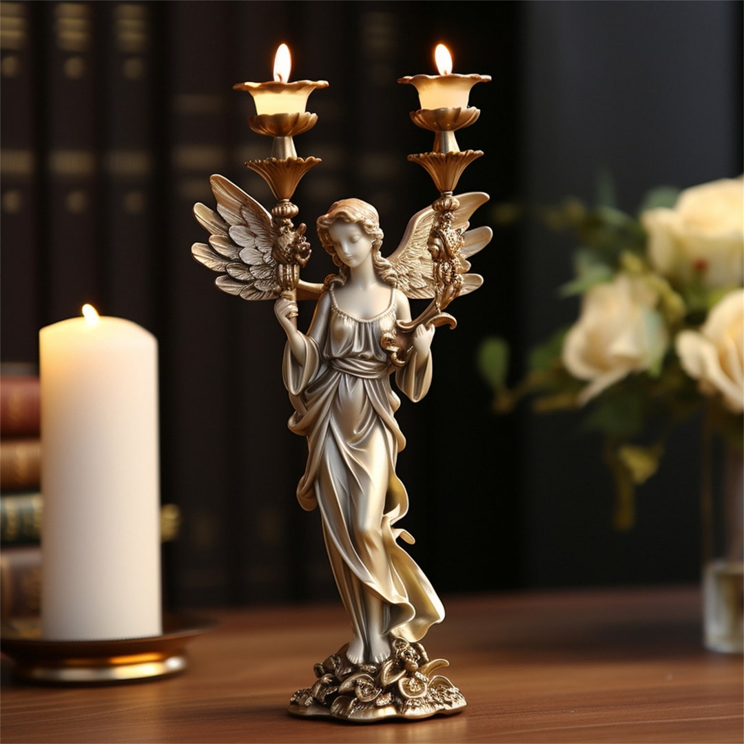 Elegant Double Headed Candlestick Iron Ornaments for Dining - Etsy