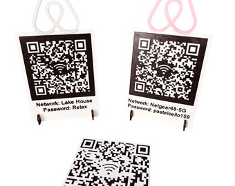 Large Custom Desktop QR Codes with Stand