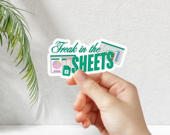 Excel Freak Sticker: Water Resistant Matte Vinyl Decal