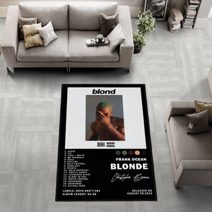 Frank Ocean Album Cover Teppich, Album Cover Teppich, Blonde Album Cover Teppich, Teppich, Benutzerdefinierte Teppich, Album Cover Poster, Wohnkultur Teppich, Waschbarer Teppich