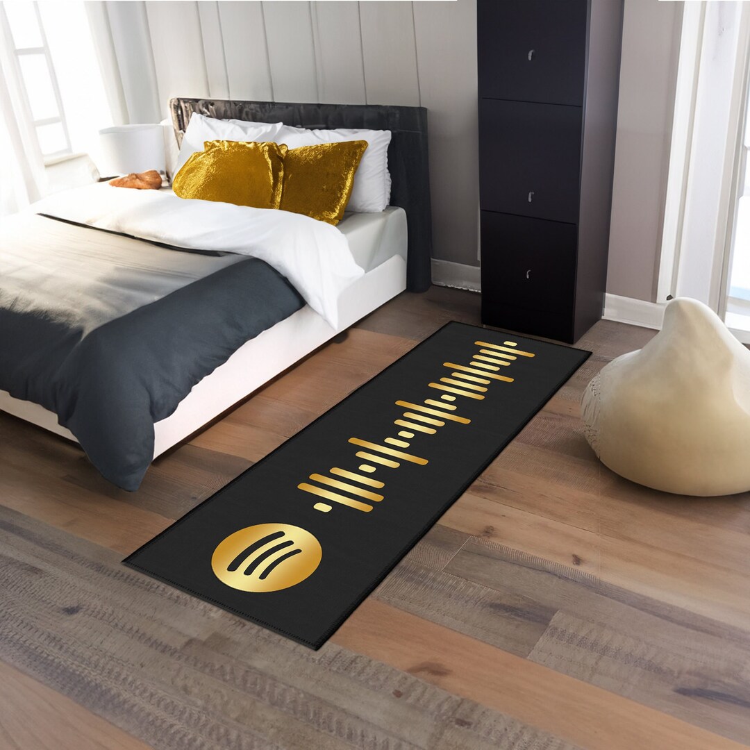 Custom Rug, Spotify Rug, Spotify Runner, Spotify Code, Personalized Rug