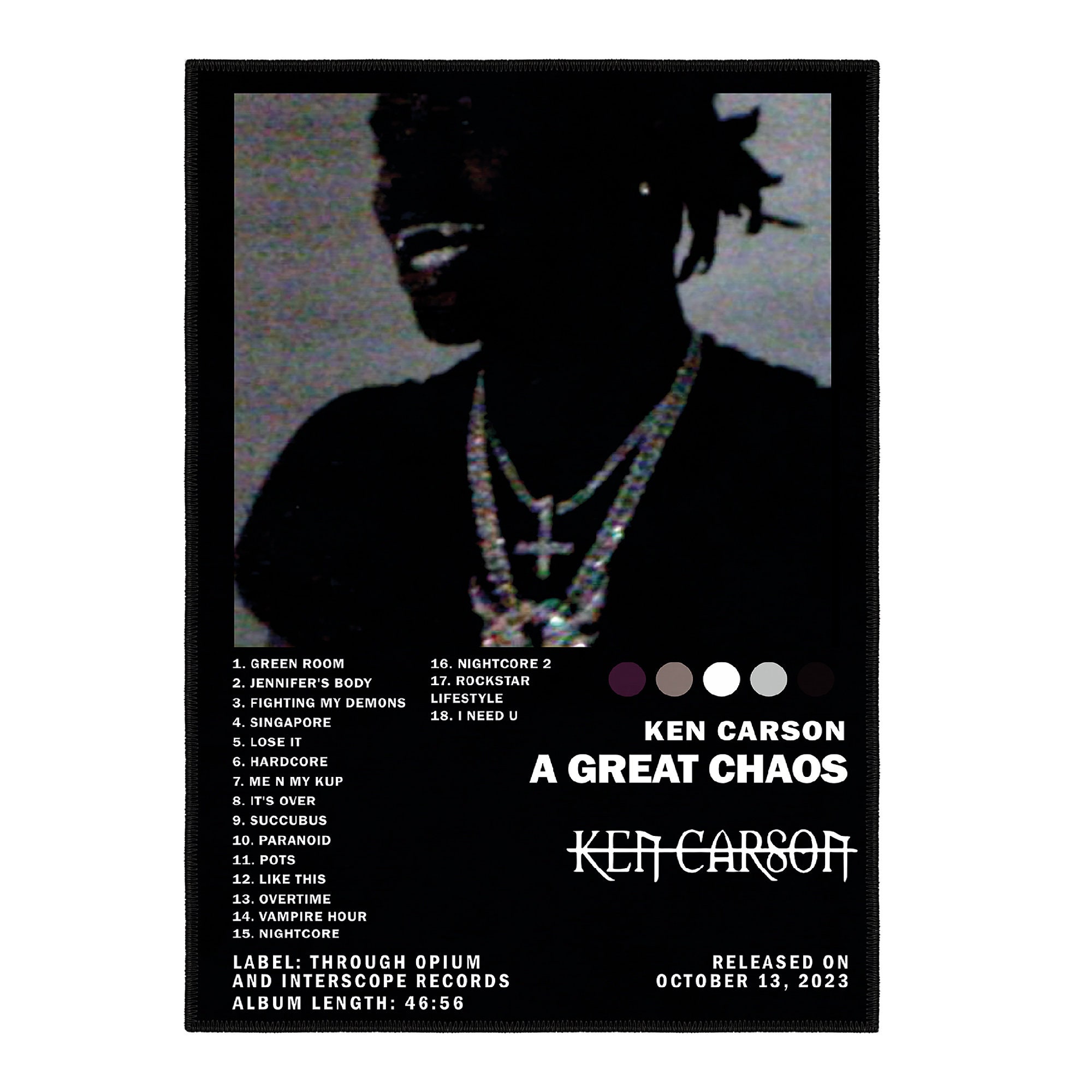 Ken Carson Album Cover Rug Album Cover Rug Indoor Rug Area Rugs 