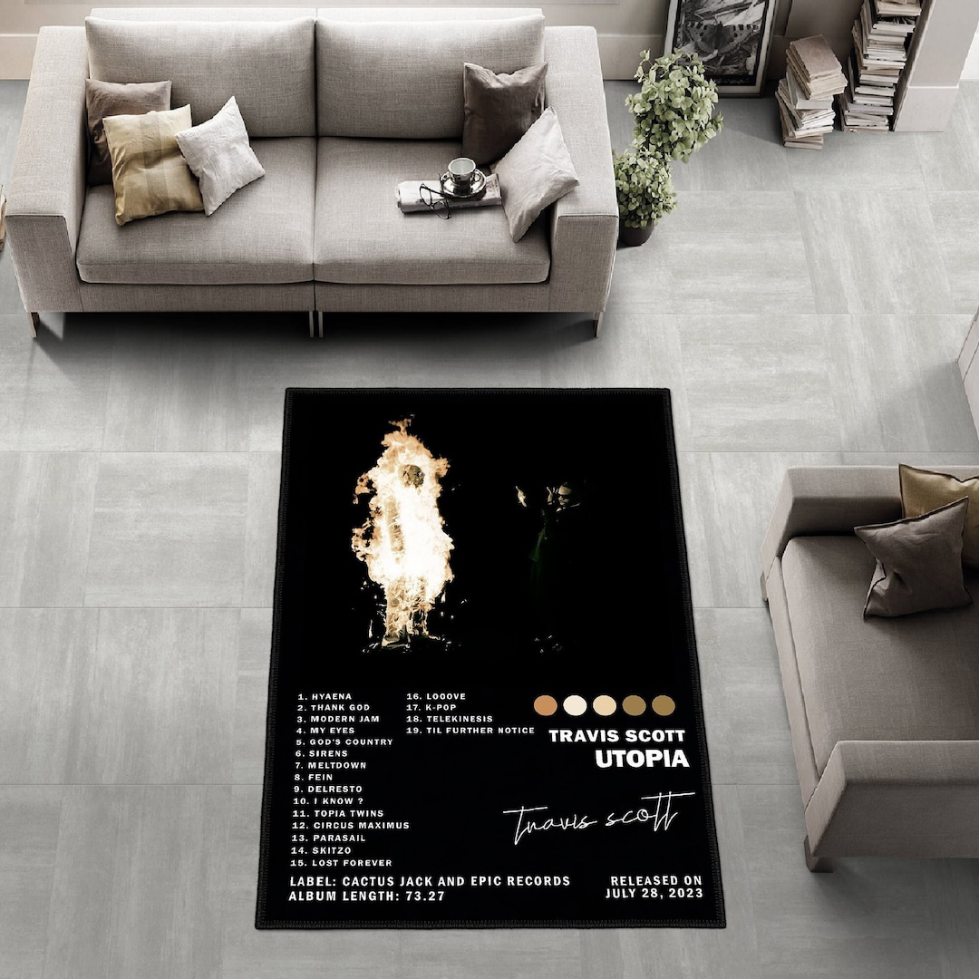 Travis Scott Album Cover Rug,utopia Album Cover Rug,album