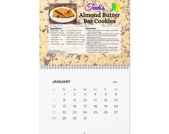 Allergy-Friendly Recipe Wall Calendar 2024 Gluten-Free Dairy-Free Vegan Recipes