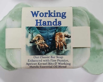 Working Hands Handmade Natural Organic Soap Bars Vegan Essential Oil Naturally Scented Nourishing Sensitive Skin Moisturizing Healthy