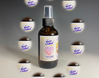 Love Ritual Spray essential oils to destress, fill you, your home with love, grounding, & surround yourself with love all day and everyday