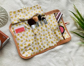 Trousse multi-usages faite main avec breloque recyclée, trousse à maquillage, organiseur de passe-temps, cadeau/cadeau Saint-Valentin/cadeau pour elle