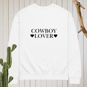 Cowboy Lover Hearts - Sweatshirt mit Rundhalsausschnitt