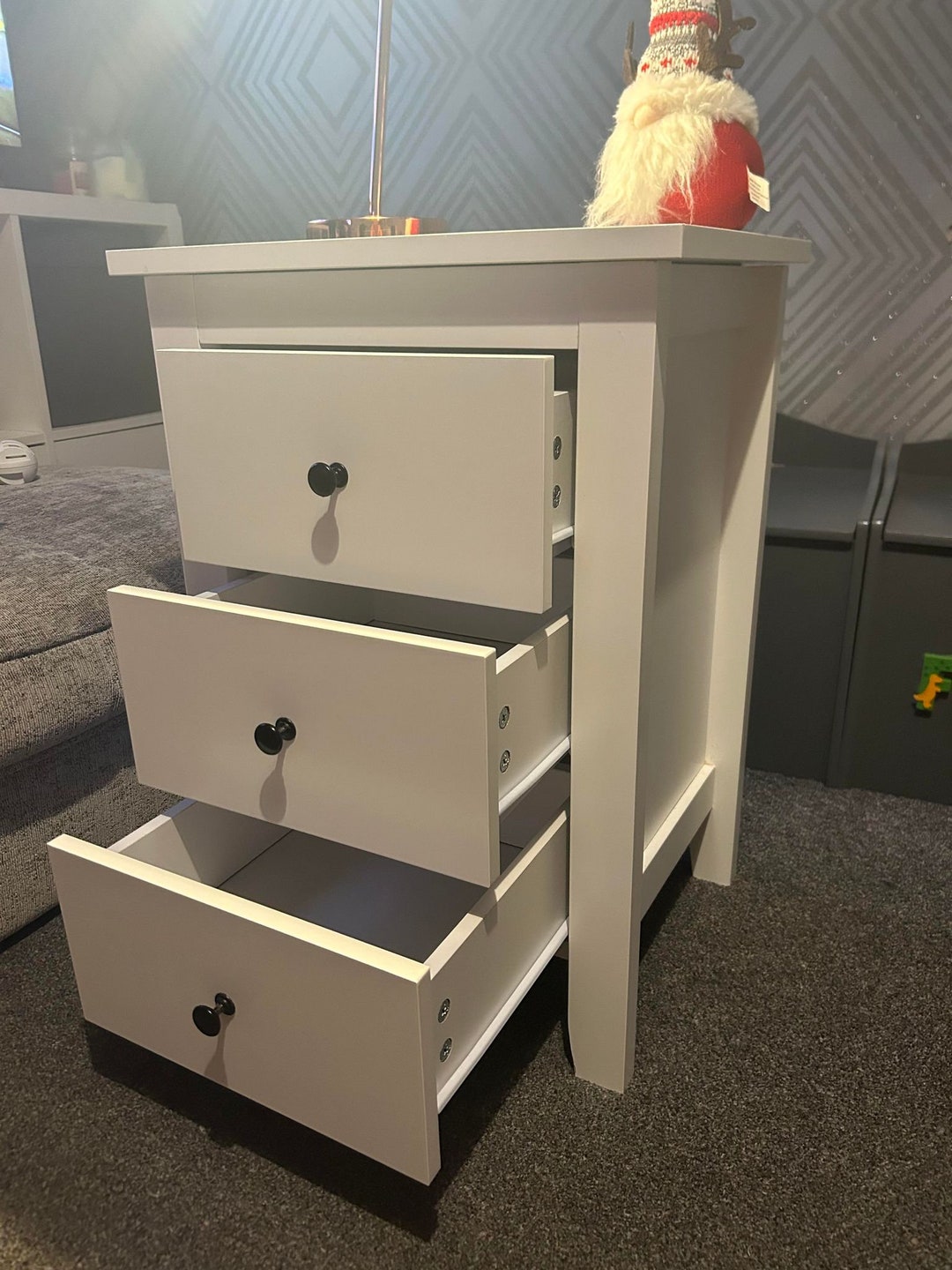 Nightstand With Concealed Secret Hidden Compartment Etsy UK