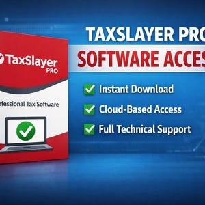 Software professionale per la preparazione delle dichiarazioni dei redditi / Licenza TaxSlayer Pro / Licenza di 2 anni