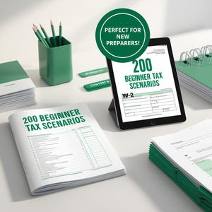 Practice Tax Return Scenarios | White-Label Beginner Tax Prep Resource