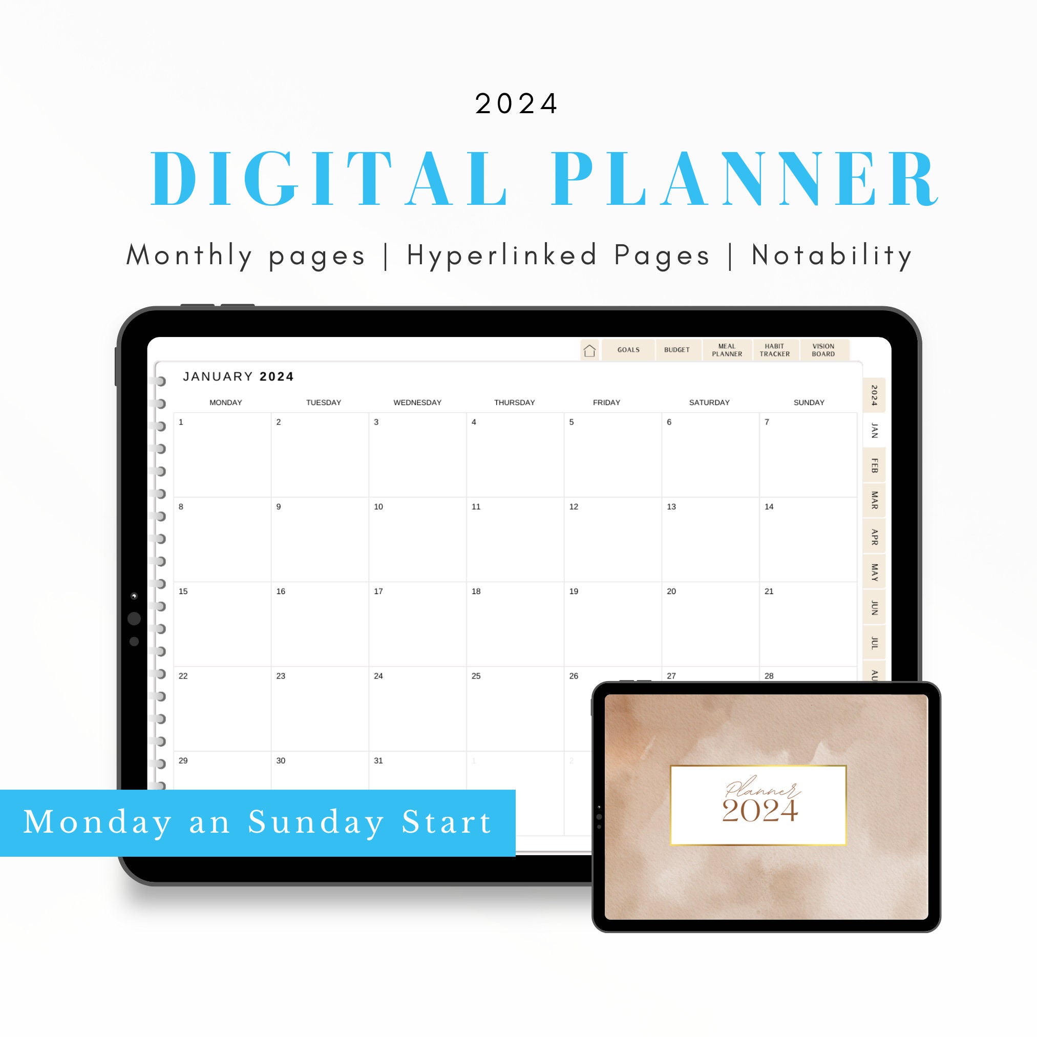 Notability 2025 Planner 2025 Monthly Digital Planner Etsy Canada