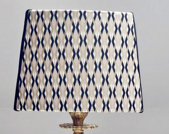 Handgefertigter Lampenschirm für Tischlampe, ovaler Art-Deco-Lampenschirm
