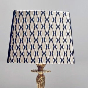 Handgefertigter Lampenschirm für Tischlampe, ovaler Art-Deco-Lampenschirm
