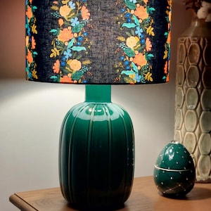 Rifle Paper fabric drum lampshade – Handmade in France