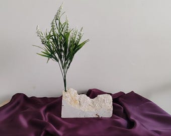 Natural Travertine Stone Vase : Marble Planter , Travertine pedestals , Marble Display Piece