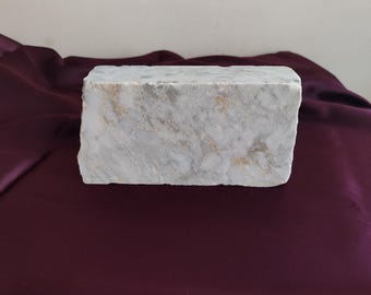 Natural Travertine Rectangle : Stone Photo Prop, Marble Display Piece, Travertine pedestals