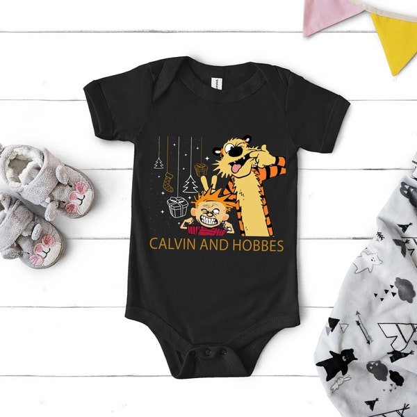 Merry christmas calvins and arts comics hobbes baby gift , baby christmas gift, calvins and hobbes gift