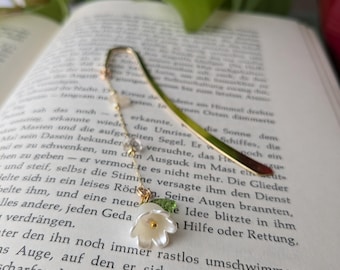 Lily of the Valley Bookmark, Flower Charm, Bookish Gift