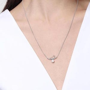 Personalisierte Bewegliche Karussell Halskette - Handgemachter Minimalistischer Schmuck - Geschenk für Sie • Geburtstagsgeschenk • Schulanfang Geschenk