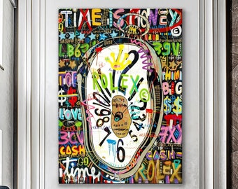 DEATH NYC Hand Signed Street Art Print Large Framed 16x20in