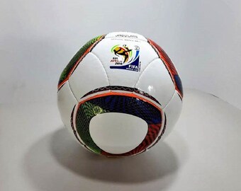 Football Jabulani, Ballon de football de la Coupe du monde de football 2010, Ballon officiel taille 5, Ballon en cuir, Sport de plein air pour enfants, Cadeau pour adulte, Sac et pompe