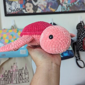Medium Amigurumi Pink Turtle | Crochet Turtle, Medium Turtle, Amigurumi Turtle, Turtle Plush