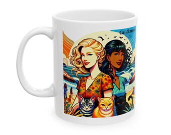 Taza de cerámica de 325 ml con la frase "Mejor amigo"