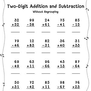 Addieren und Subtrahieren Arbeitsblätter: 1-2 Klasse Mathe (Digitaler Download)