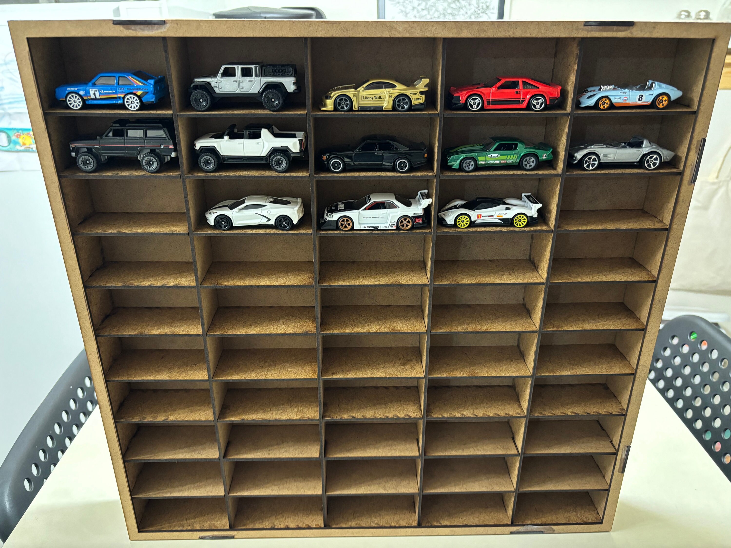 1/64 Scale Diecast Car Storage for 50 Cars Hotwheels Car Storage Gift