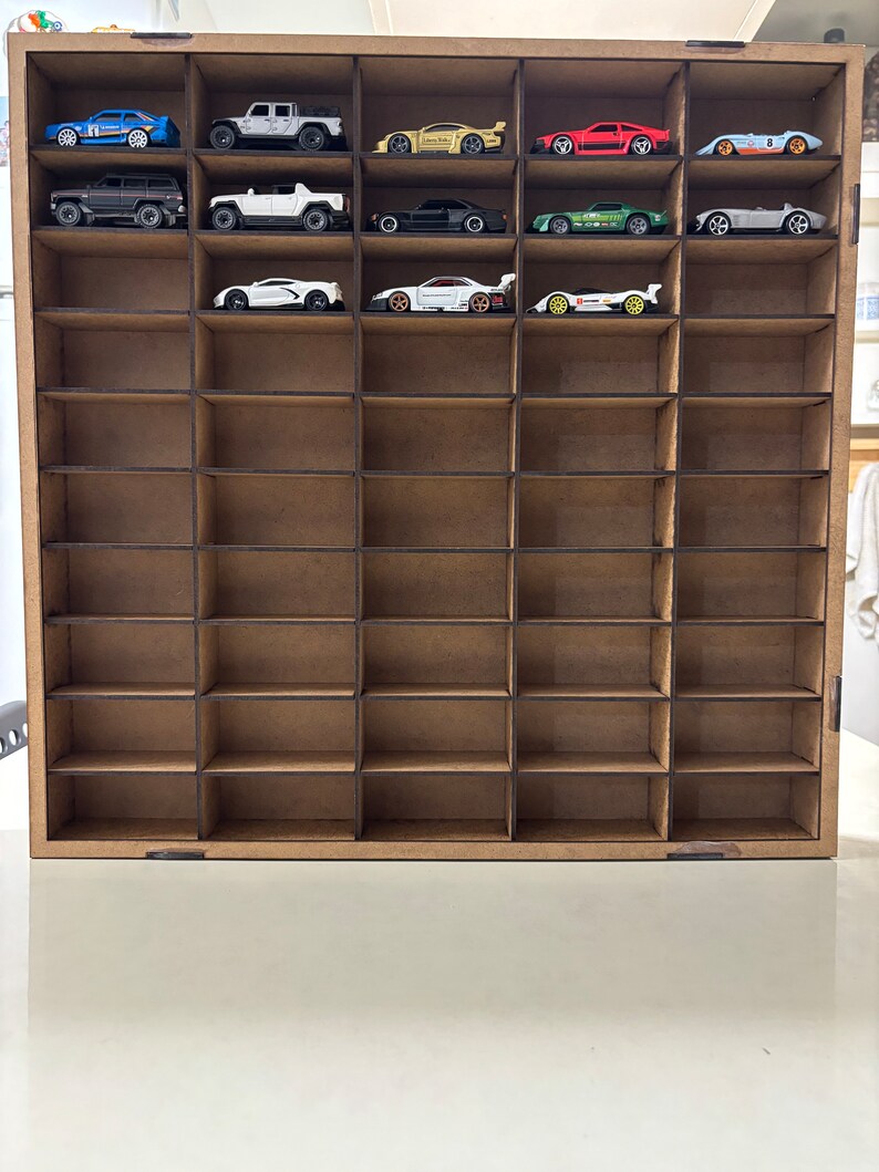 1/64 Scale Diecast Car Storage for 50 Cars Hotwheels Car Storage Gift