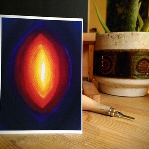 Carte postale d’art aquarelle - Vie