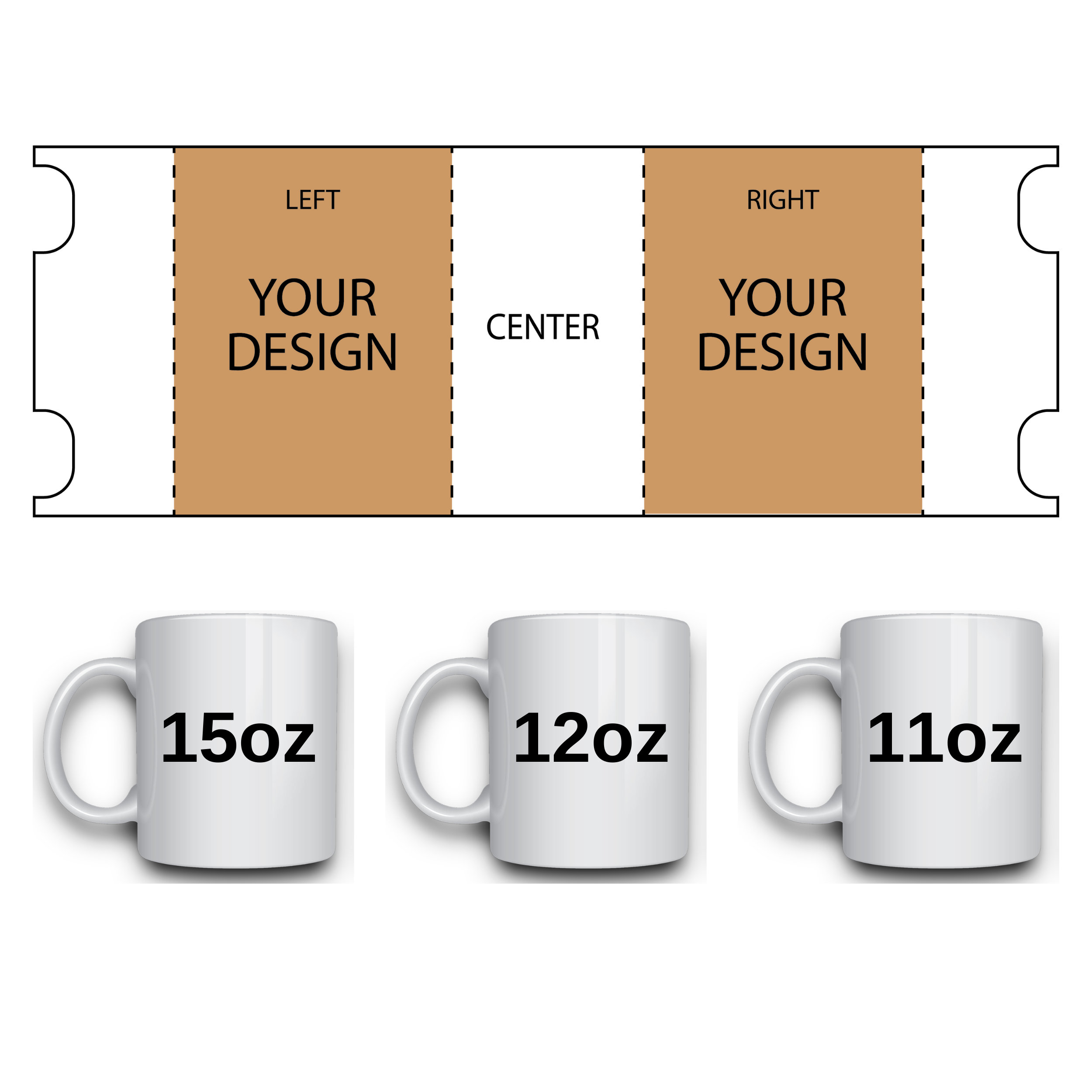 11oz 12oz 15oz Mug Template Bundle Full Wrap Template Mug Full Wrap