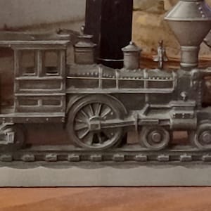 Vintage Locomotive Steam Engine – Mantel Display Or Mailbox Topper