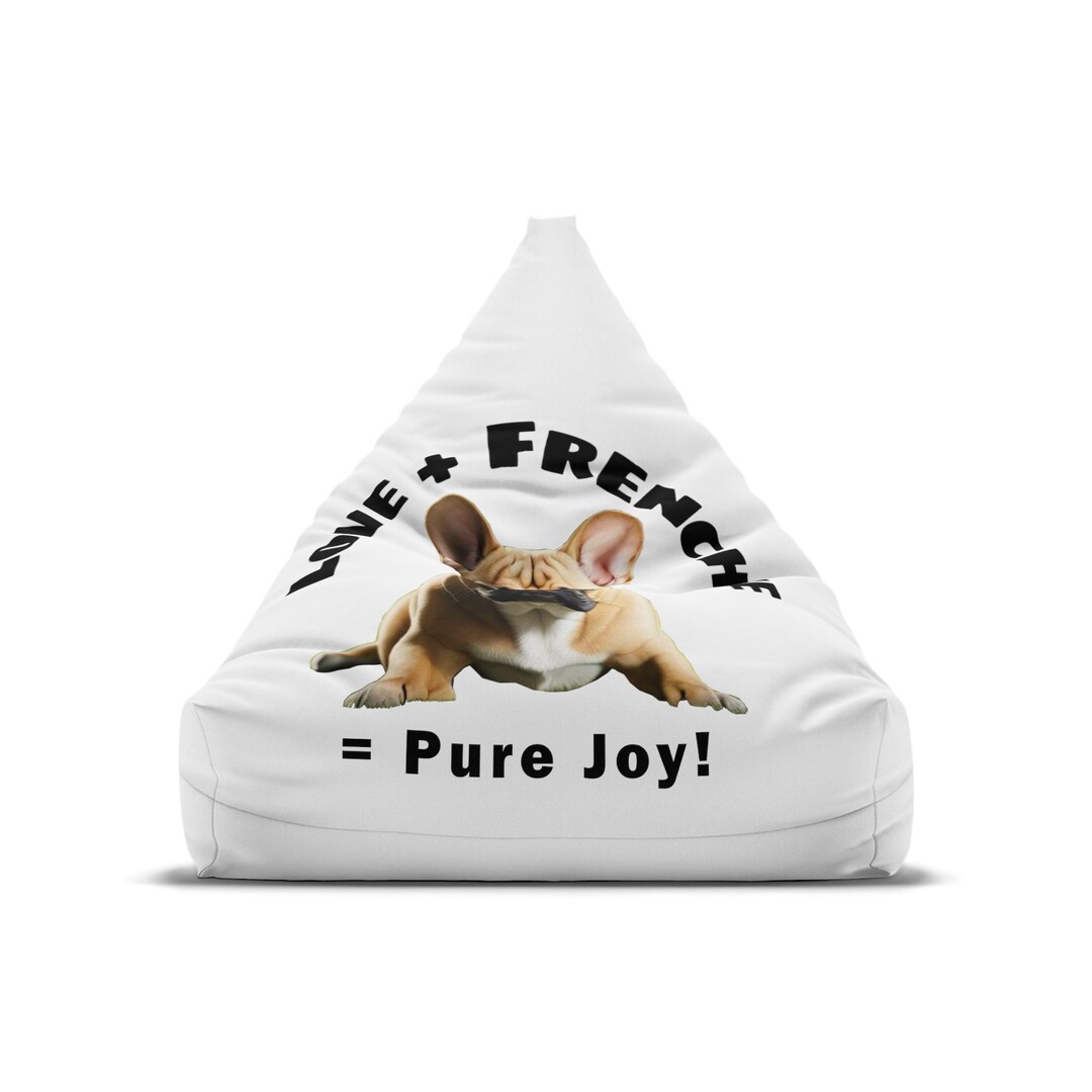 Frenchie Bean Bag Chair Cover Bean Bag Slipcover Custom Etsy